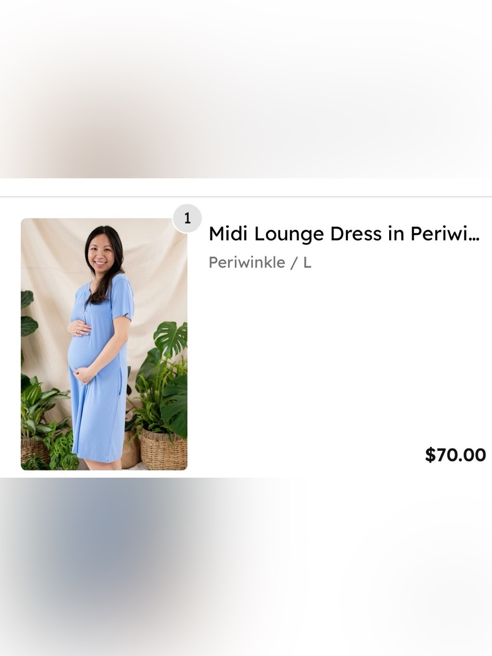 Kyte Midi Lounge Dress Size Large